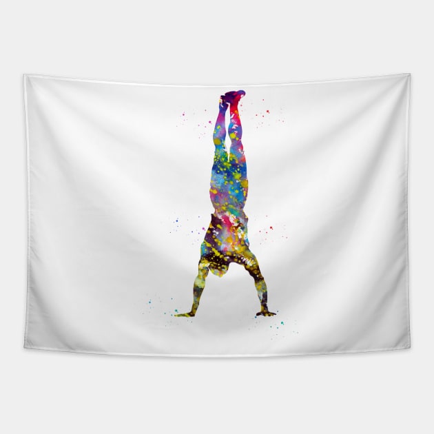 Handstand Tapestry by erzebeth