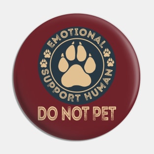 Emotional Support Human Pin