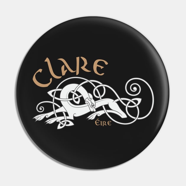 County Clare Celtic Design Pin by TrueCelt