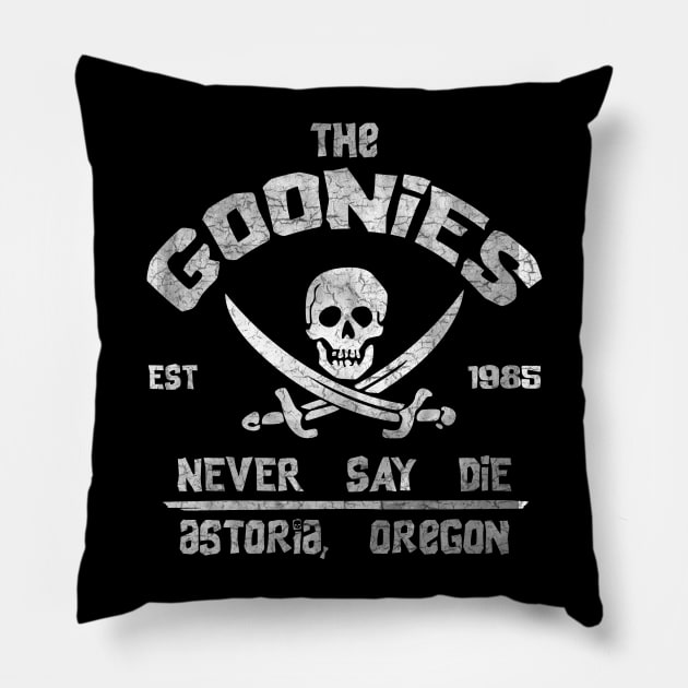 The Goonies Never Say Die Pillow by scribblejuice