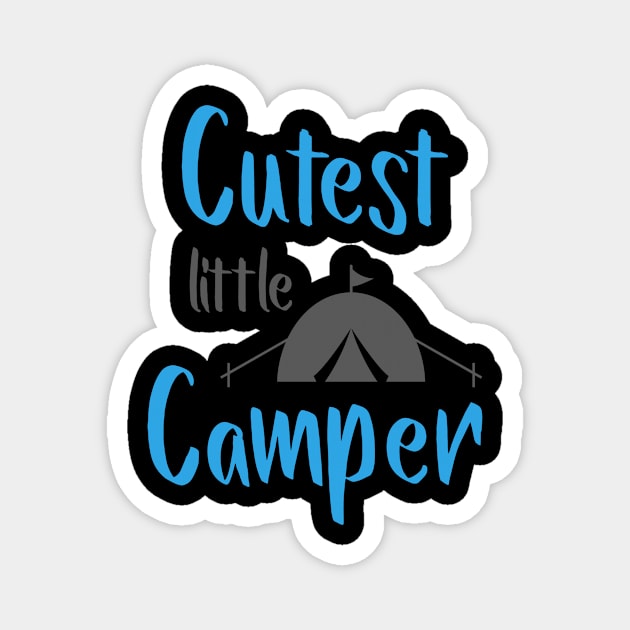 Cutest Little Camper Magnet by Usea Studio