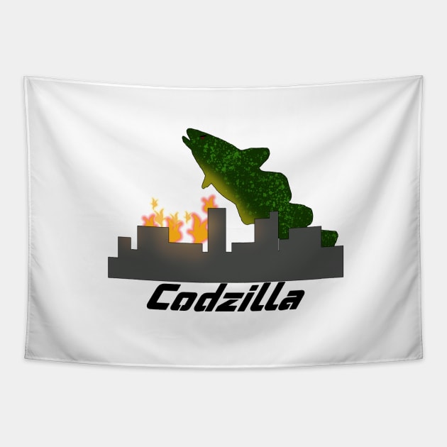 Codzilla Tapestry by Moopichino