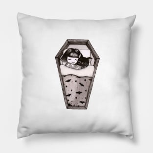 Little Sleeping Vampire Girl Pillow