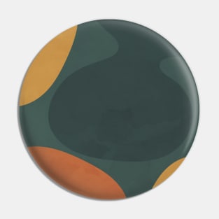 Nordic Earth Tones - Abstract Shapes 3 Pin