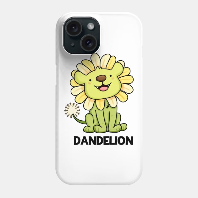 Dandelion Funny Lion Pun Phone Case by punnybone