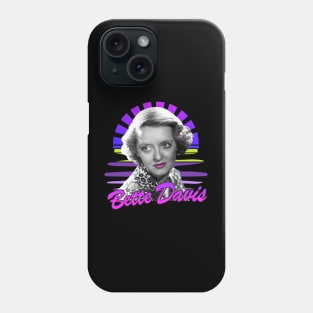 Bette davis / Sunset retro 80s Phone Case