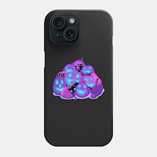 Black Cats in the Purple Pumpkin Patch Phone Case