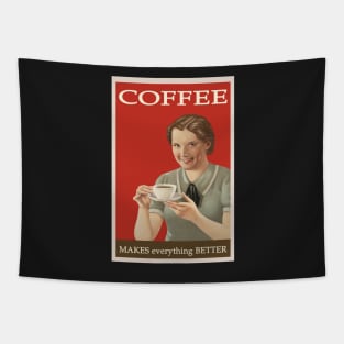 Coffee - Retro Advertising Tapestry