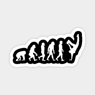 Evolution of a breakdancer - Funny Dancing gift Magnet