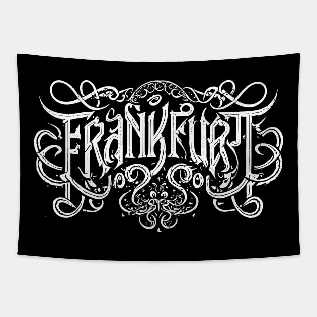 Frankfurt Metal Music - Heavy Metal Frankfurt Germany Tapestry by BigWildKiwi