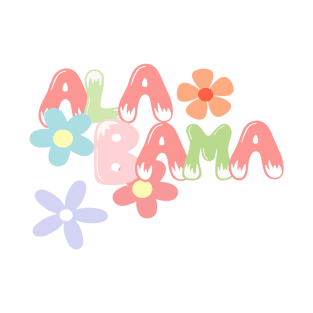 Retro Flower Alabama T-Shirt