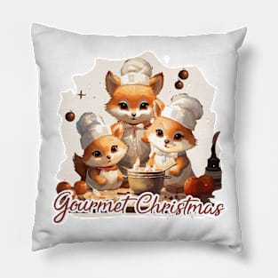 Gourmet Christmas Pillow