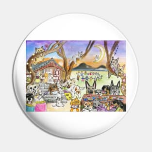 Korean Chuseok Autumn Festival Pin