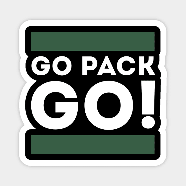 Go Pack Go! Magnet by Funnyteesforme