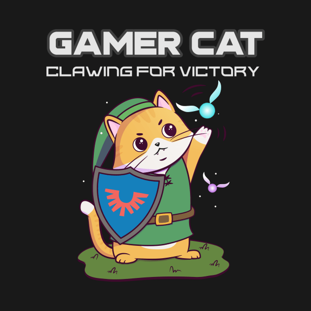 Gamer Cat: Clawing for Victory by Creative Cartoon