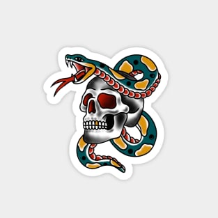 Traditional snake skull Magnet