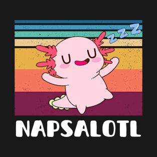 Napsalotl Sleepy Axolotl T-Shirt