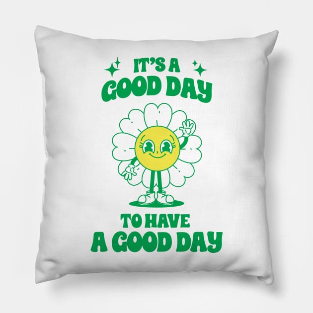 Daisy it's a good day Pillow by ölümprints