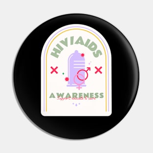 Hiv Aids Awareness Design Pin