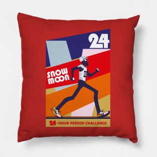 Snow Moon 24 Hour Challenge fitness Pillow