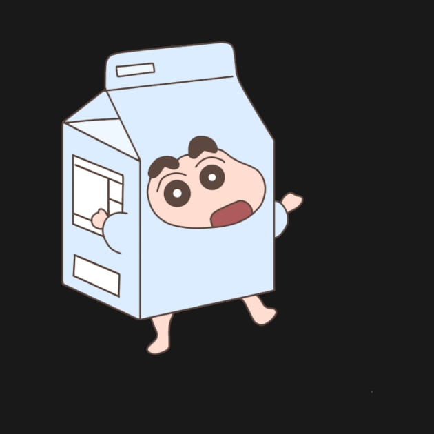 Crayon Shin-chan in a milk carton by Little Dreams