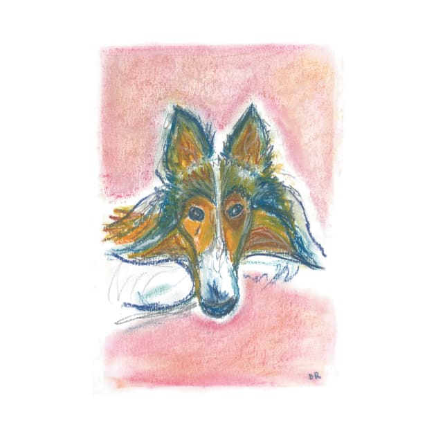 Rough Collie art by DebTheZeb