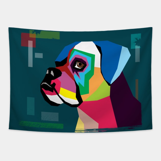 boxer Tapestry by MARK ASHKENAZI