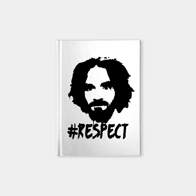 Charlie Manson Respect Charles Manson Logo Notebook Teepublic