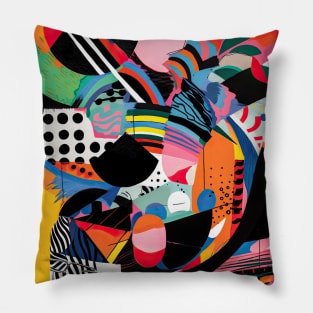 Memphis Pattern 90s Vintage - Trendy Art Print, Clothing, and Decor Pillow