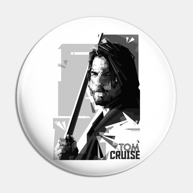 Tom Cruise Black and White Pin by dsatrio99