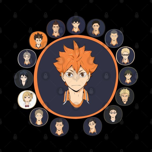 Haikyuu!!: Karasuno High - All Characters by InalZ