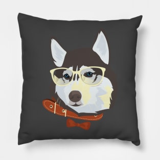 Cool Siberian Husky T-Shirt for Dog Lovers Pillow