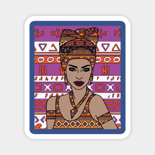 Retro Vintage Sunset Africa At Night Magnet