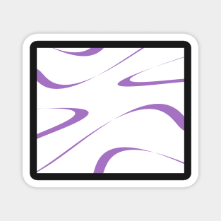 Abstract - purple and white. Magnet