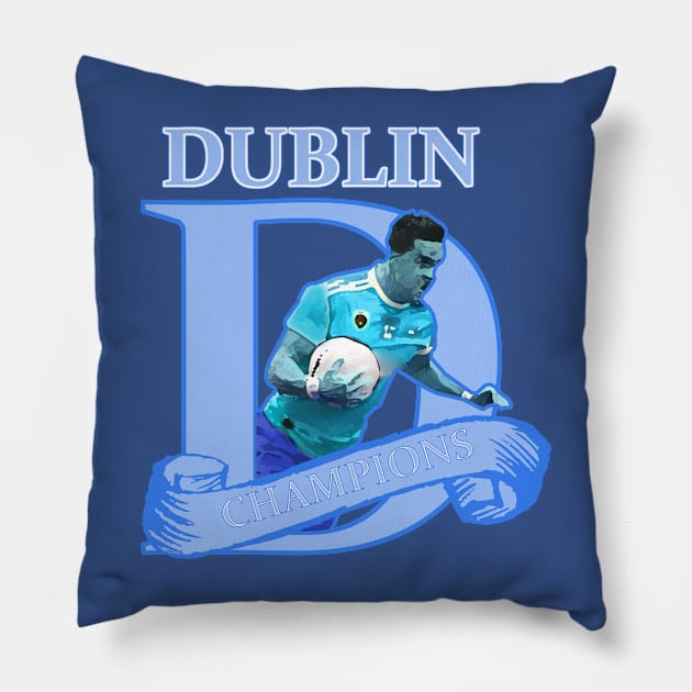 Dubs all Ireland Champions Pillow by declancarr