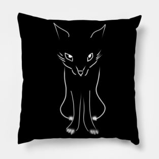 Minimalist Fox Illustration Pillow