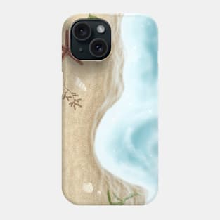 SHELLS ON THE BEACH Phone Case