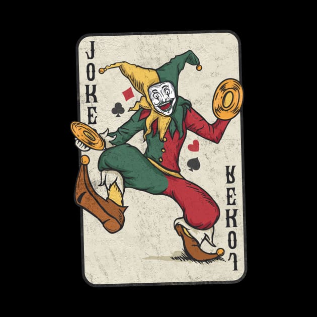 Joker Playing Card - Casino Gambling Gift by biNutz