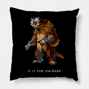 O is for Owlbear Pillow