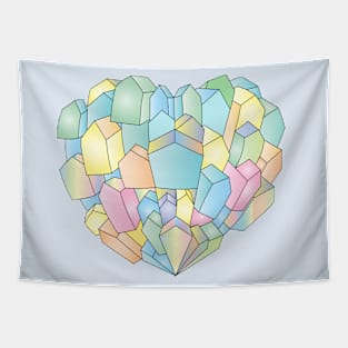 Heart of houses pastel Tapestry