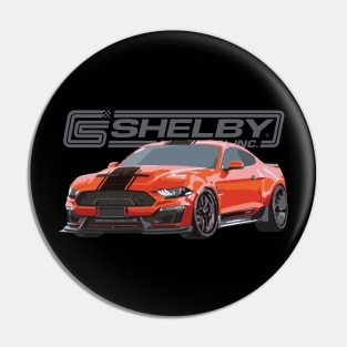 Shelby Ford Mustang Twister Orange Pin
