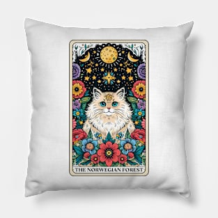 Norwegian Forest Tarot Card Pillow