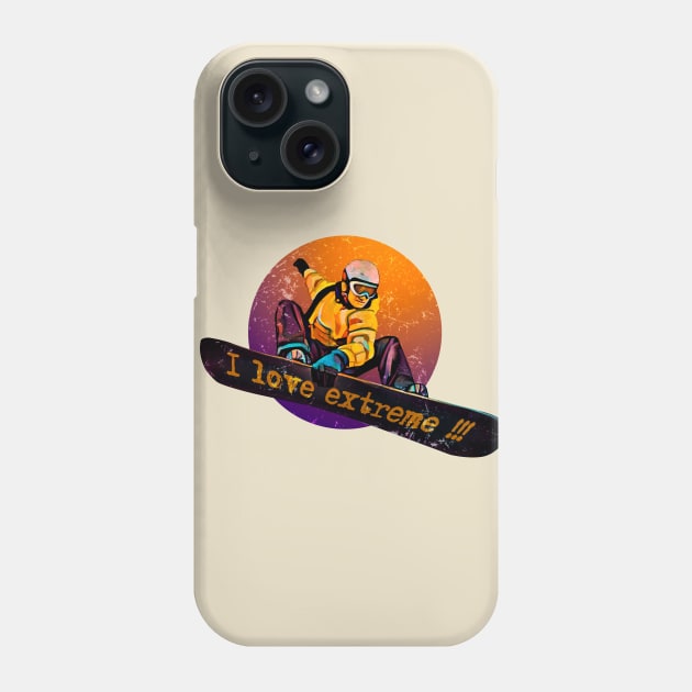 i love extreme Phone Case by vanpaul54