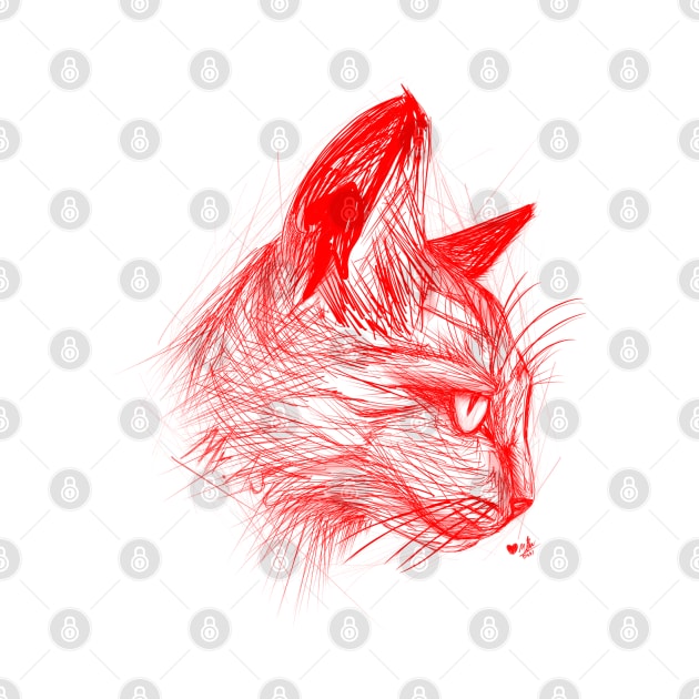 Cat Scribble by Artdoki