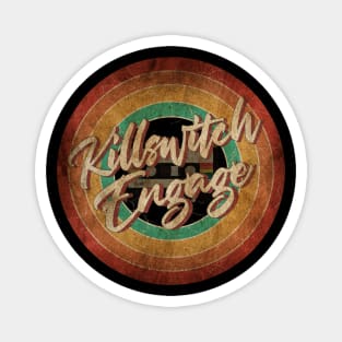 Killswitch Engage Vintage Circle Art Magnet