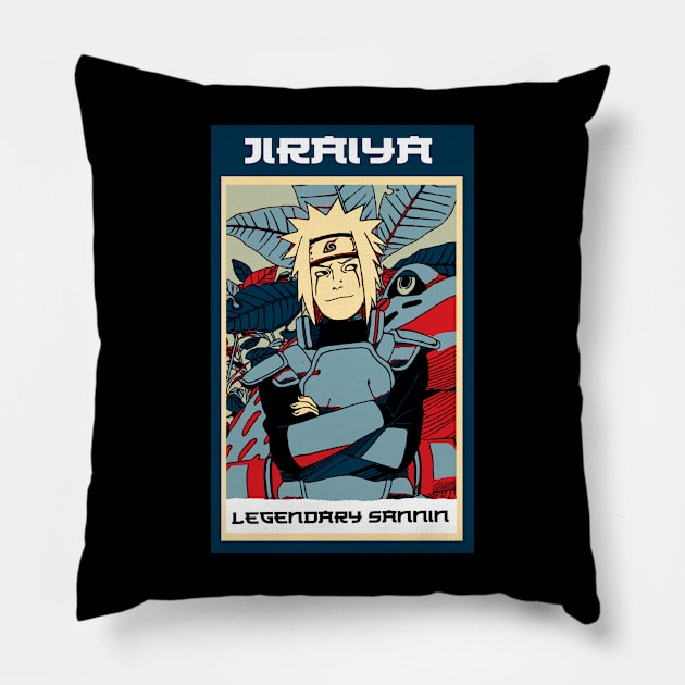 jiraiya sannin Pillow by FIFTY CLOTH