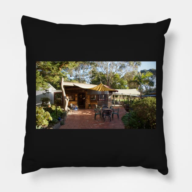Cellar Door / Art Gallery at Magpie Springs by Avril Thomas Pillow by MagpieSprings