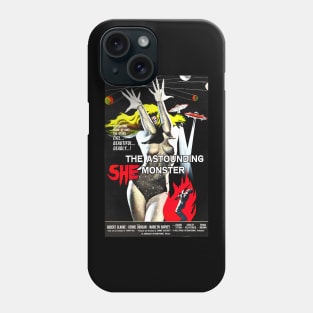 Classic Sci-Fi Movie Poster - The Astounding She Monster Phone Case