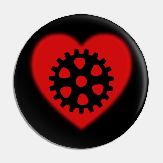 Steampunk Heart Pin by Celtic Morrigan