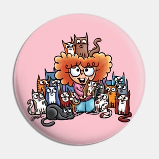 Future Cat Lady Pin